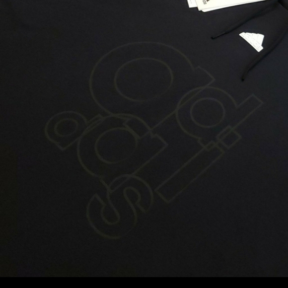 Adidas Kids Black Joggers with White Logo - Picture 4 of 12